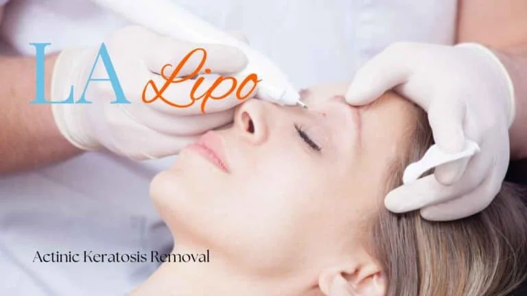 Woman receiving Actinic Keratosis Removal Treatment Malvern Wells