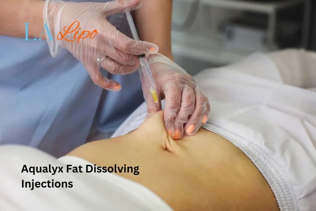 woman having fat dissolving injections Malvern Wells in the stomach