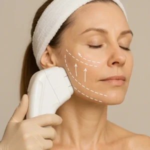 Woman having HI-FU to reduce wrinkles call LA LIPO Malvern Wells Now!
