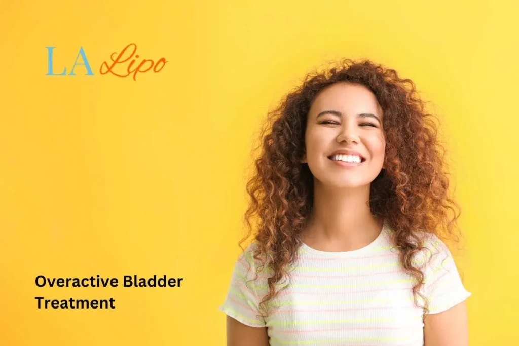 woman smiling about overactive bladder treatment Malvern Wells solutions