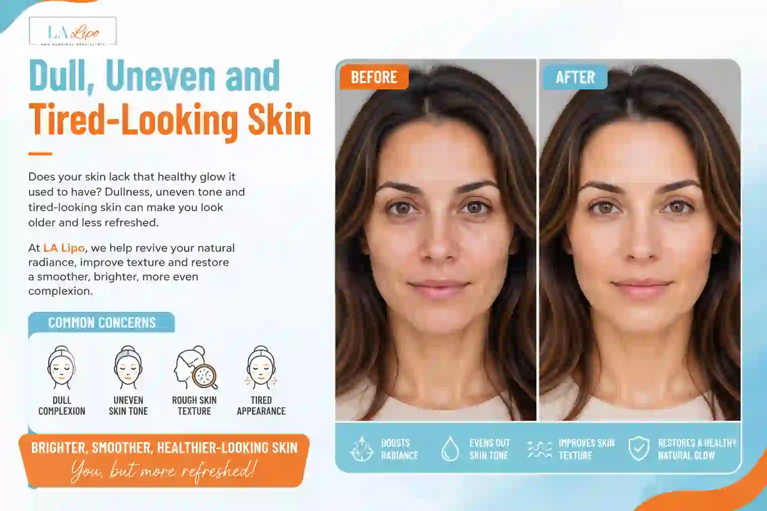 Sign #5: Dull, Uneven and Tired-Looking Skin Malvern Wells